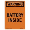 Signmission Safety Sign, OSHA WARNING, 10" Height, Rigid Plastic, Battery Inside, Portrait OS-WS-P-710-V-13611